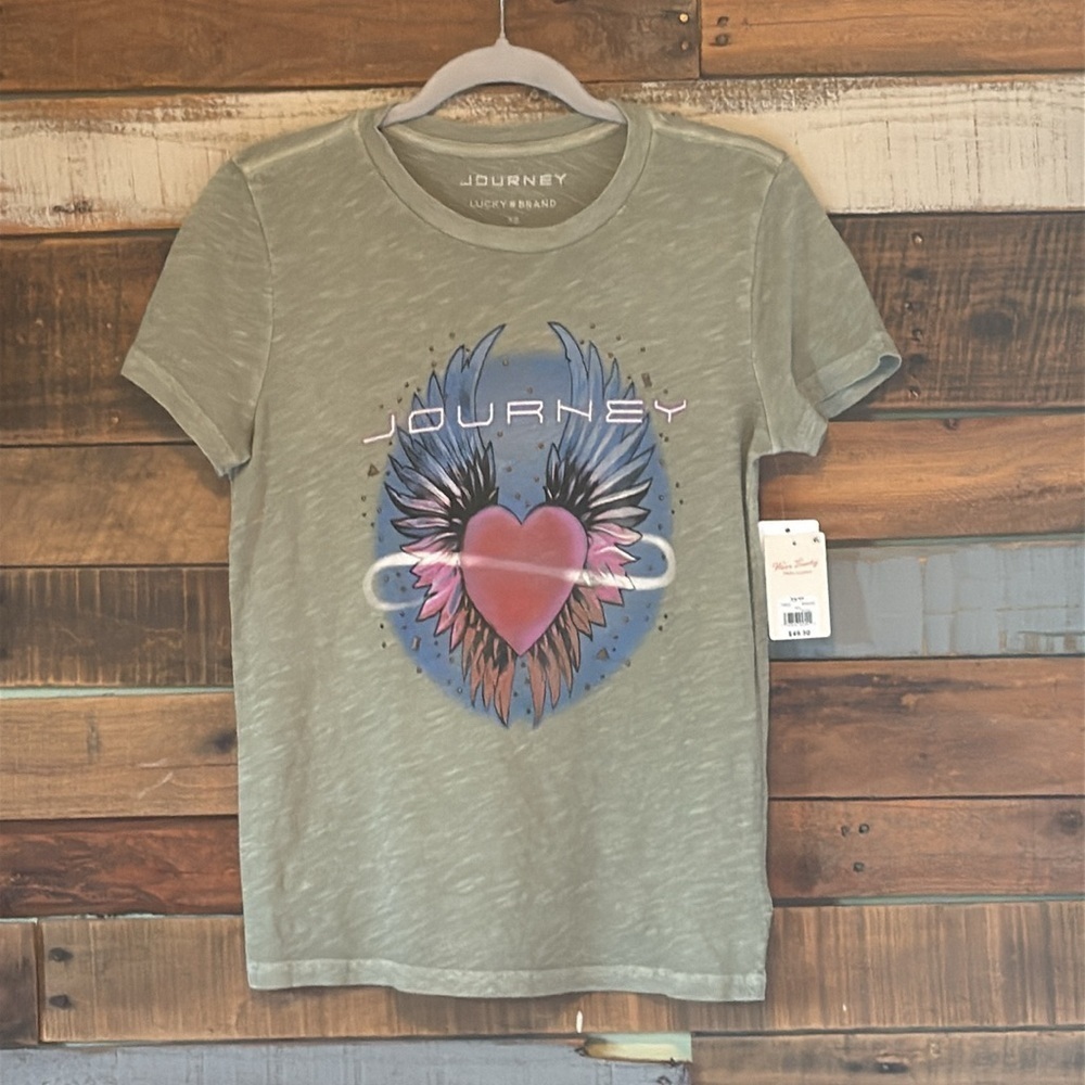 NWT Lucky Brand Journey Heart Classic Crew - Picture 5 of 6